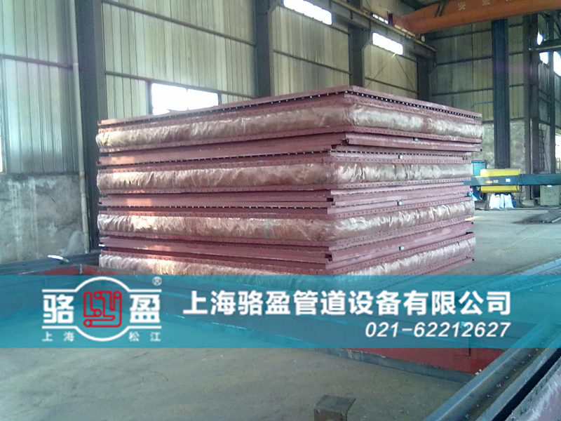 甘肅臨夏州永靖縣大口徑矩形風道織物補償器